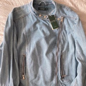 Lauren Ralph Lauren Moto Jean Jacket